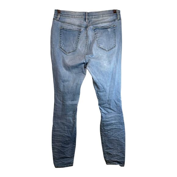 Pacsun Womens Super Stretch Distressed Jegging Jeans High Rise Light Wash Sz 28 - Picture 2 of 10